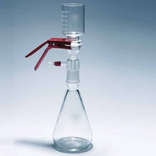 Flacon D'aspiration En Verre Borosilicate 250 Ml – Pour Filtration Laboratoire – Marque Deschem – Mur épais